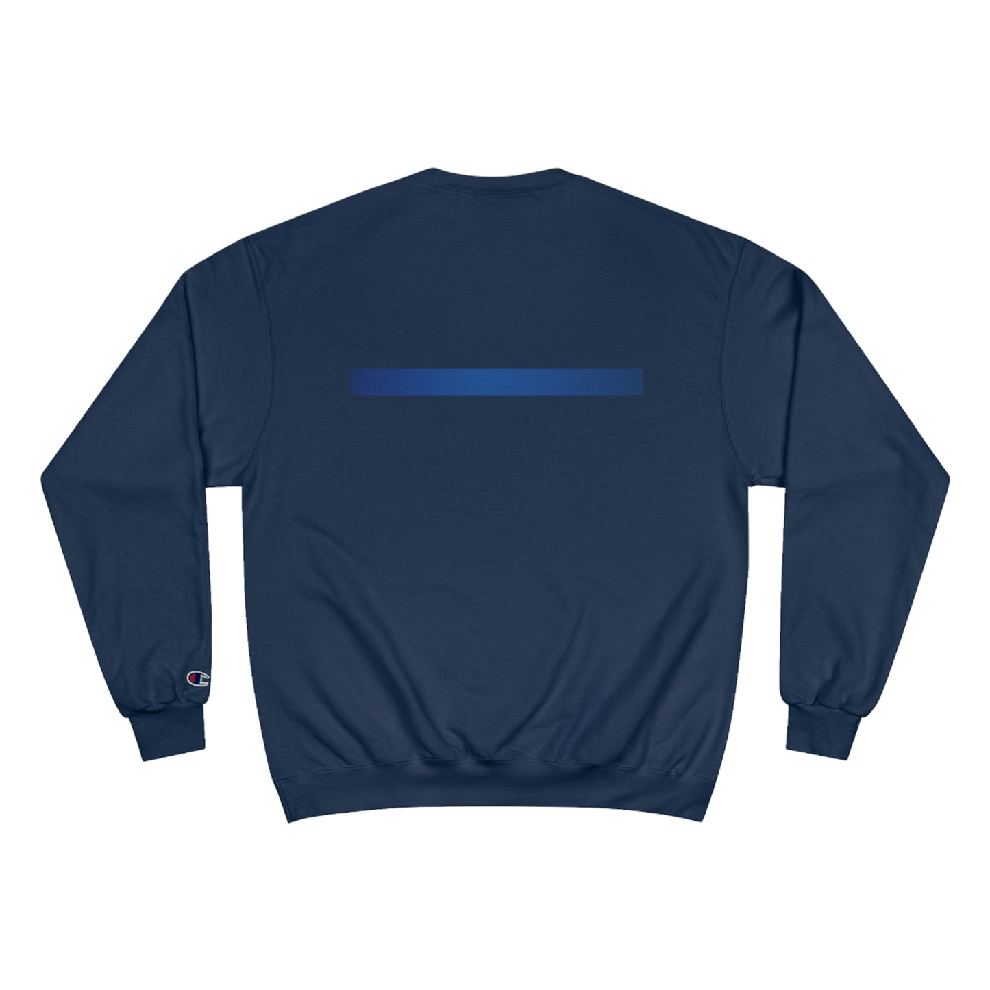 Boston Police EST. 1854 Champion Sweatshirt (black writing) blue line