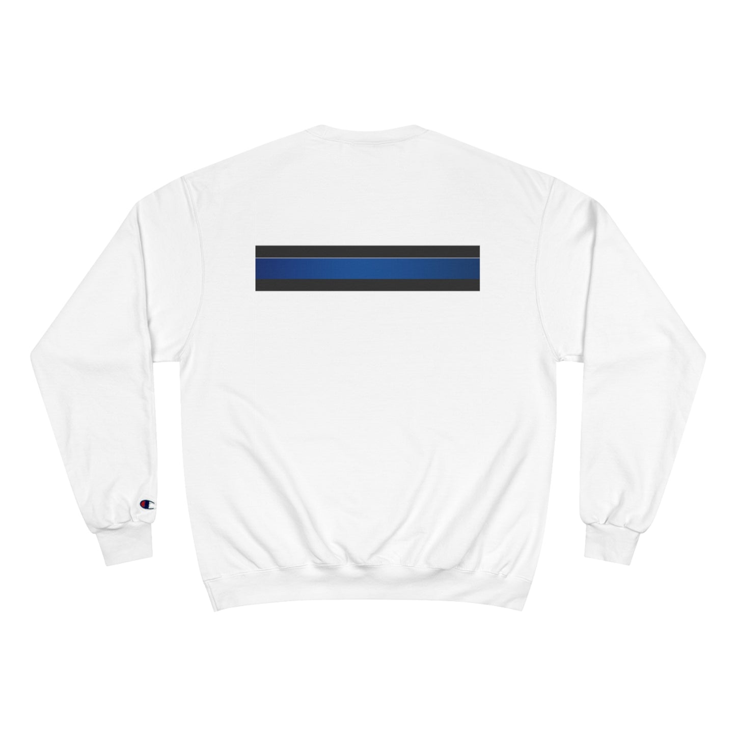 Boston Police (american flag /blue line with black) EST. 1854 Champion Sweatshirt (white writing)