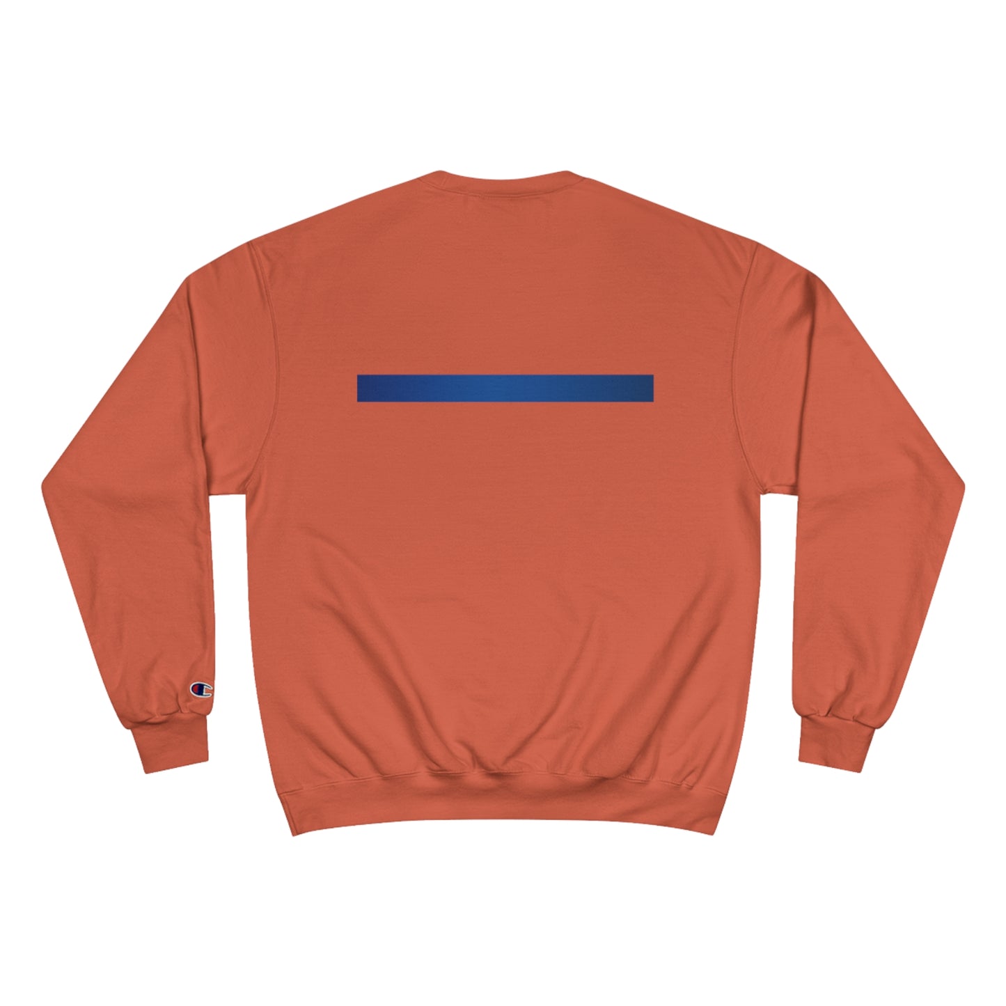 Boston Police EST. 1854 Champion Sweatshirt (black writing) blue line