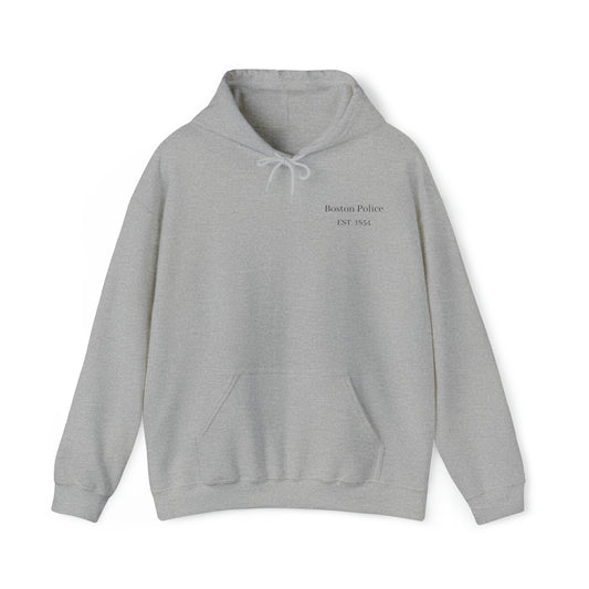 Boston Police EST. 1854 Hooded Sweatshirt (black lettering)