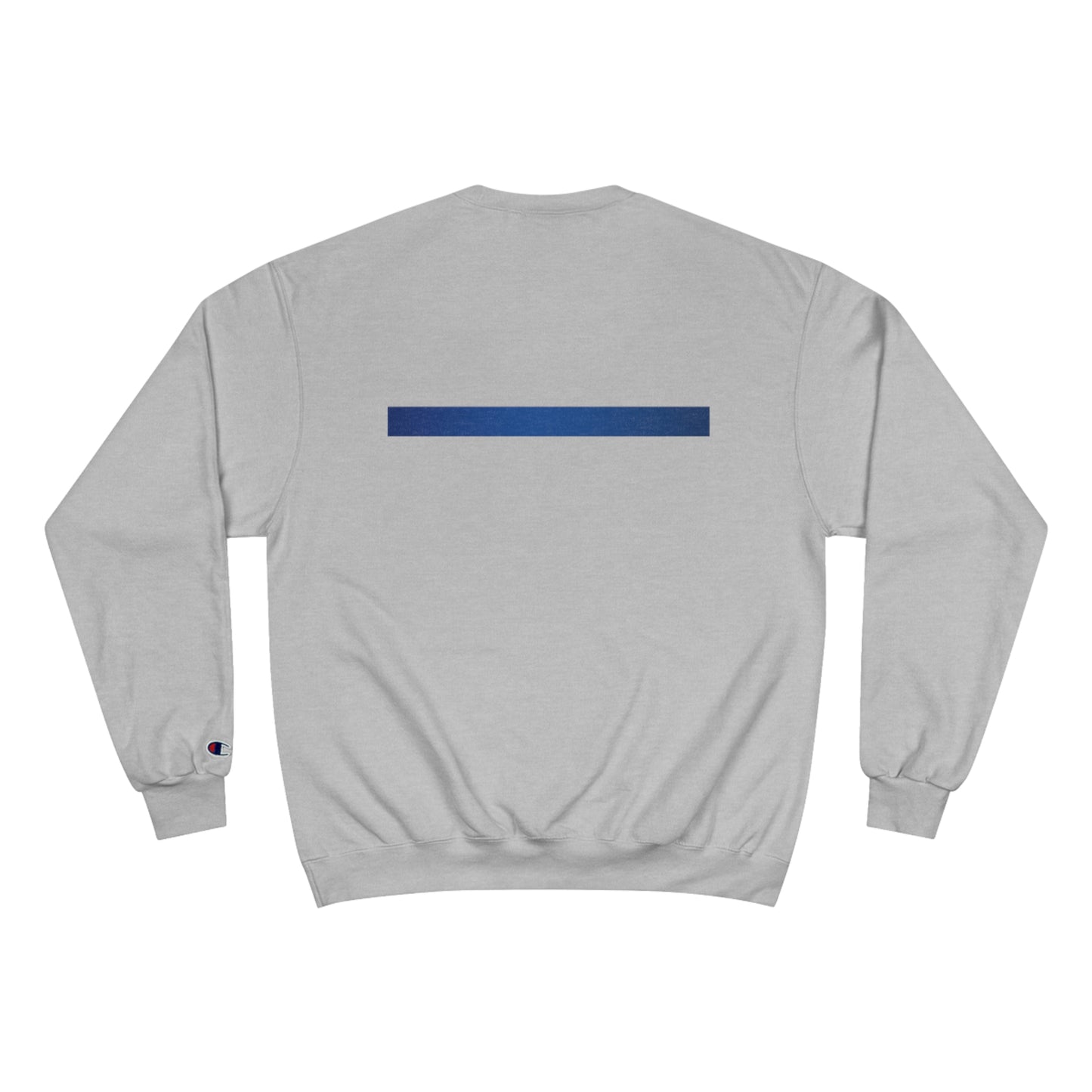 Boston Police EST. 1854 Champion Sweatshirt (black writing) blue line