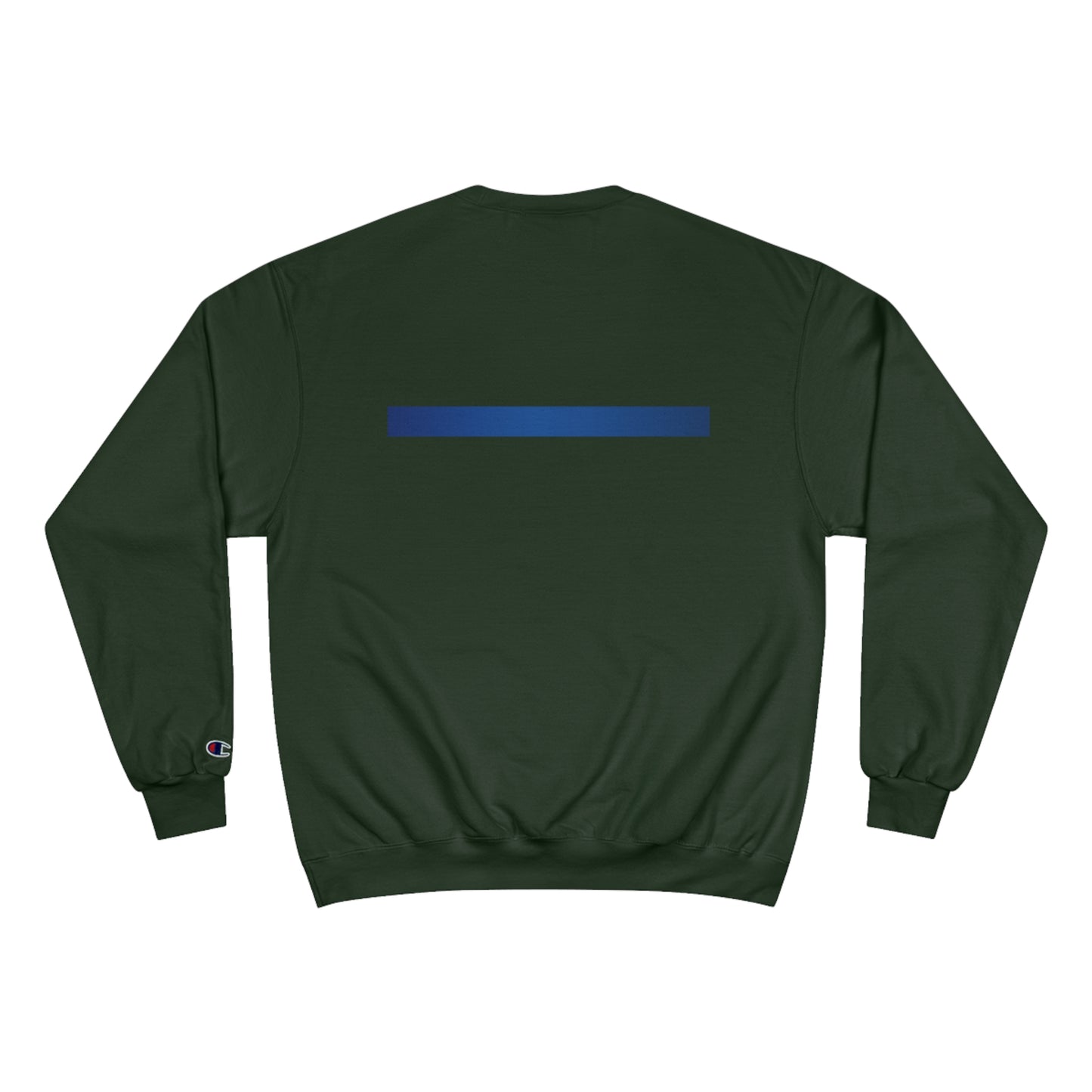 Boston Police EST. 1854 Champion Sweatshirt (black writing) blue line