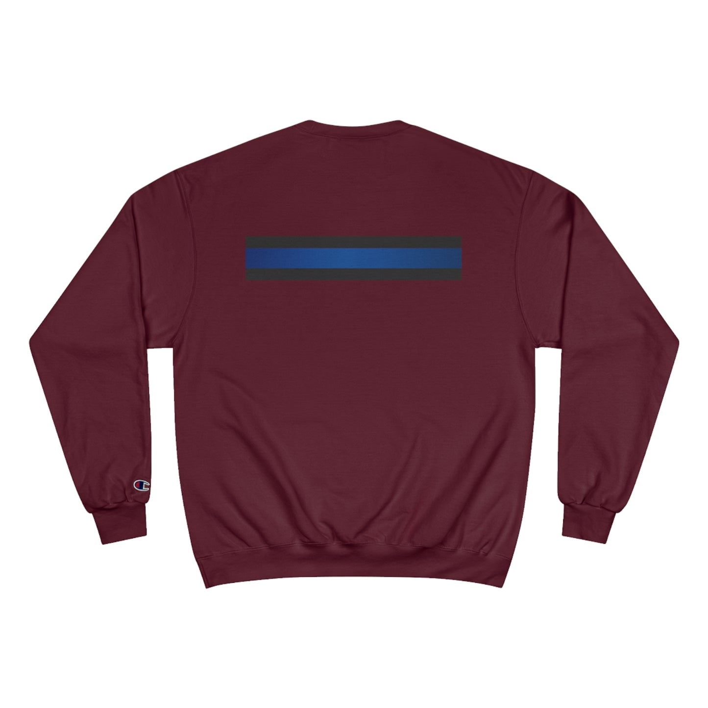 Boston Police (american flag /blue line with black) EST. 1854 Champion Sweatshirt (white writing)