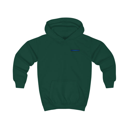 Blue Line Embroidered Kids Hoodie