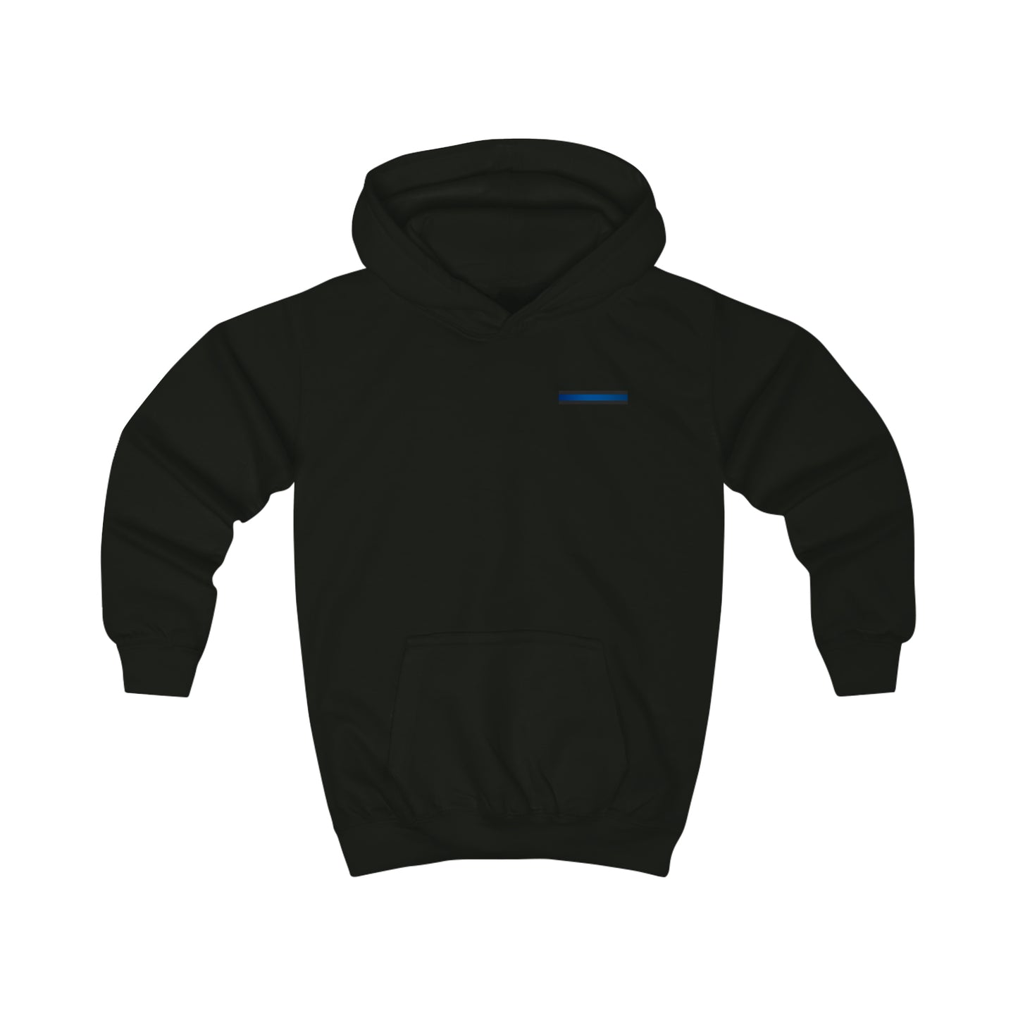 Blue Line Embroidered Kids Hoodie