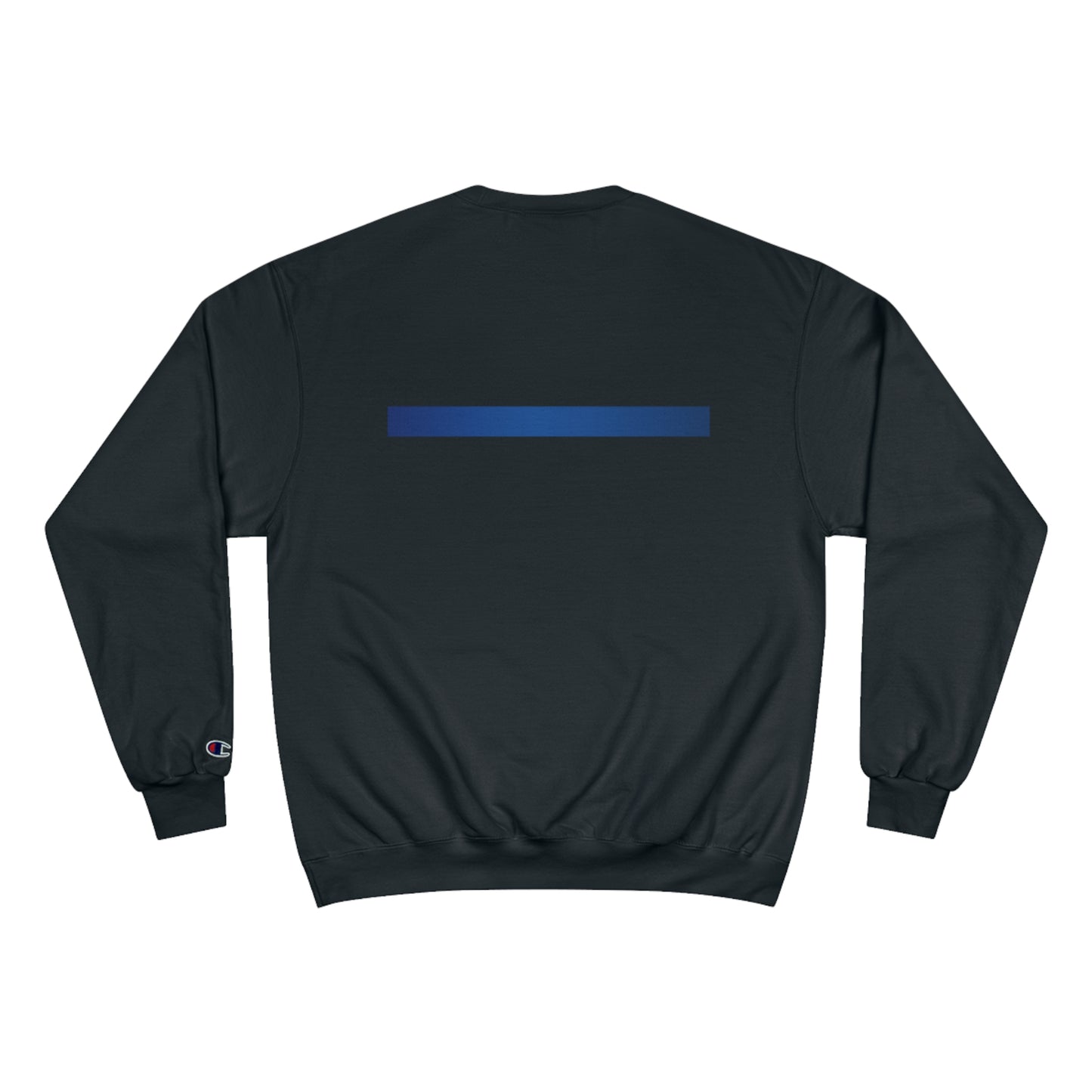 Boston Police EST. 1854 Champion Sweatshirt (black writing) blue line