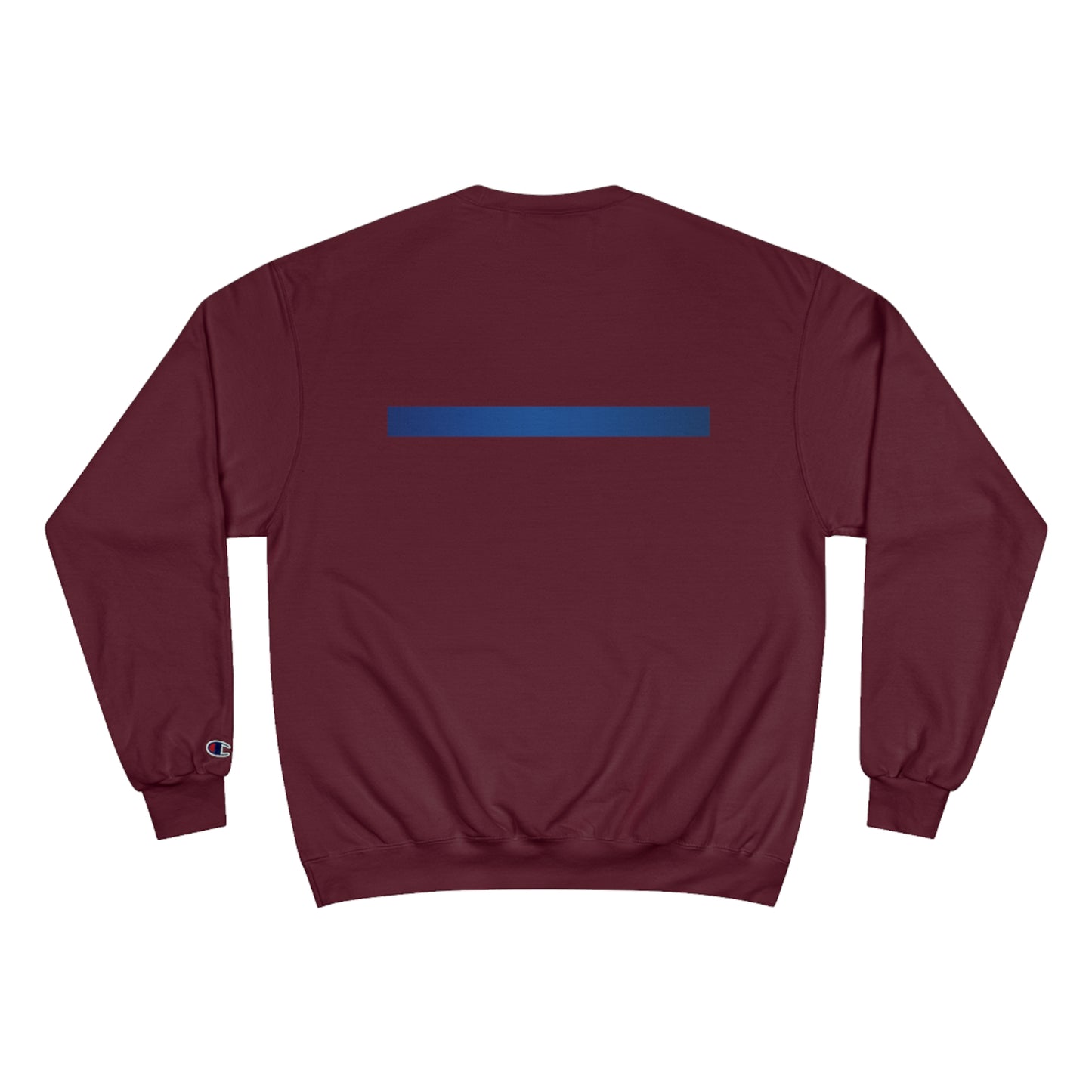 Boston Police EST. 1854 Champion Sweatshirt (black writing) blue line