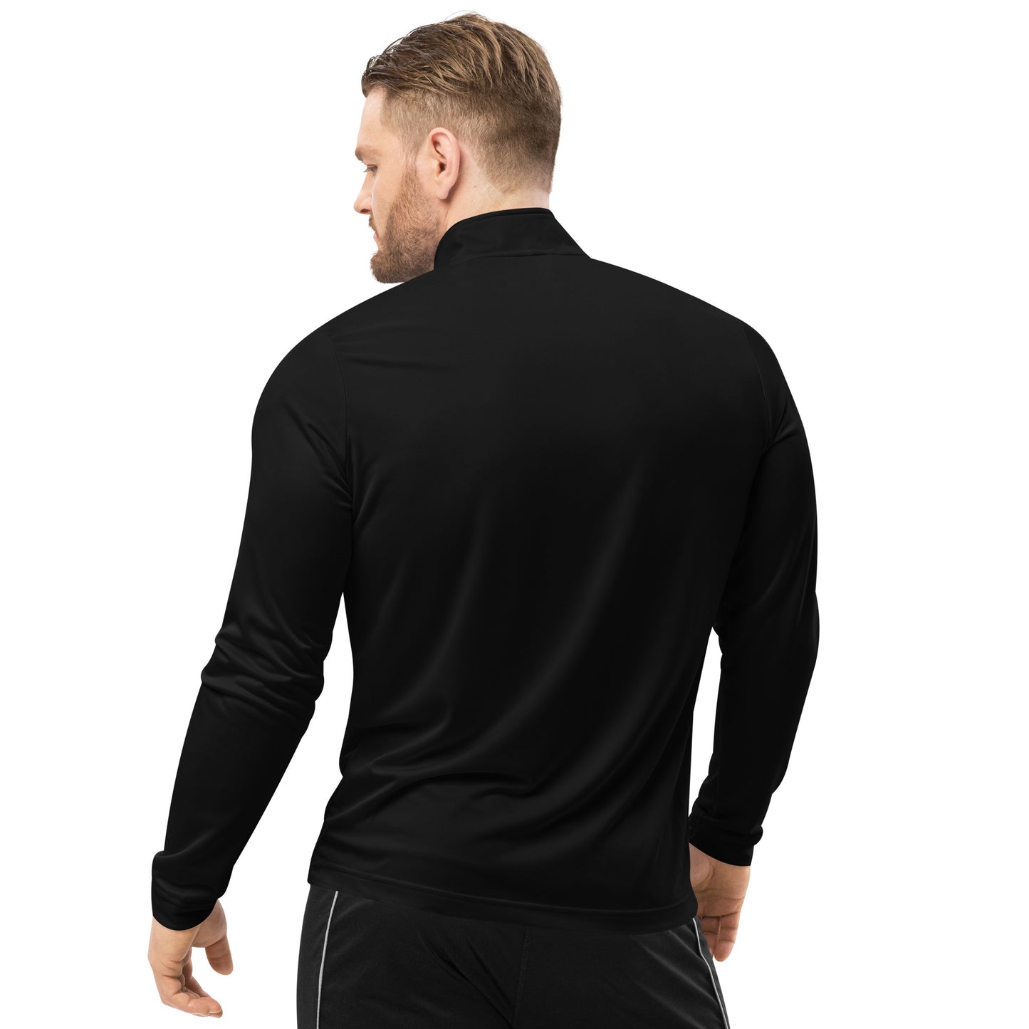 Blue Line Embroidered (chest and arm) Adidas Quarter zip pullover