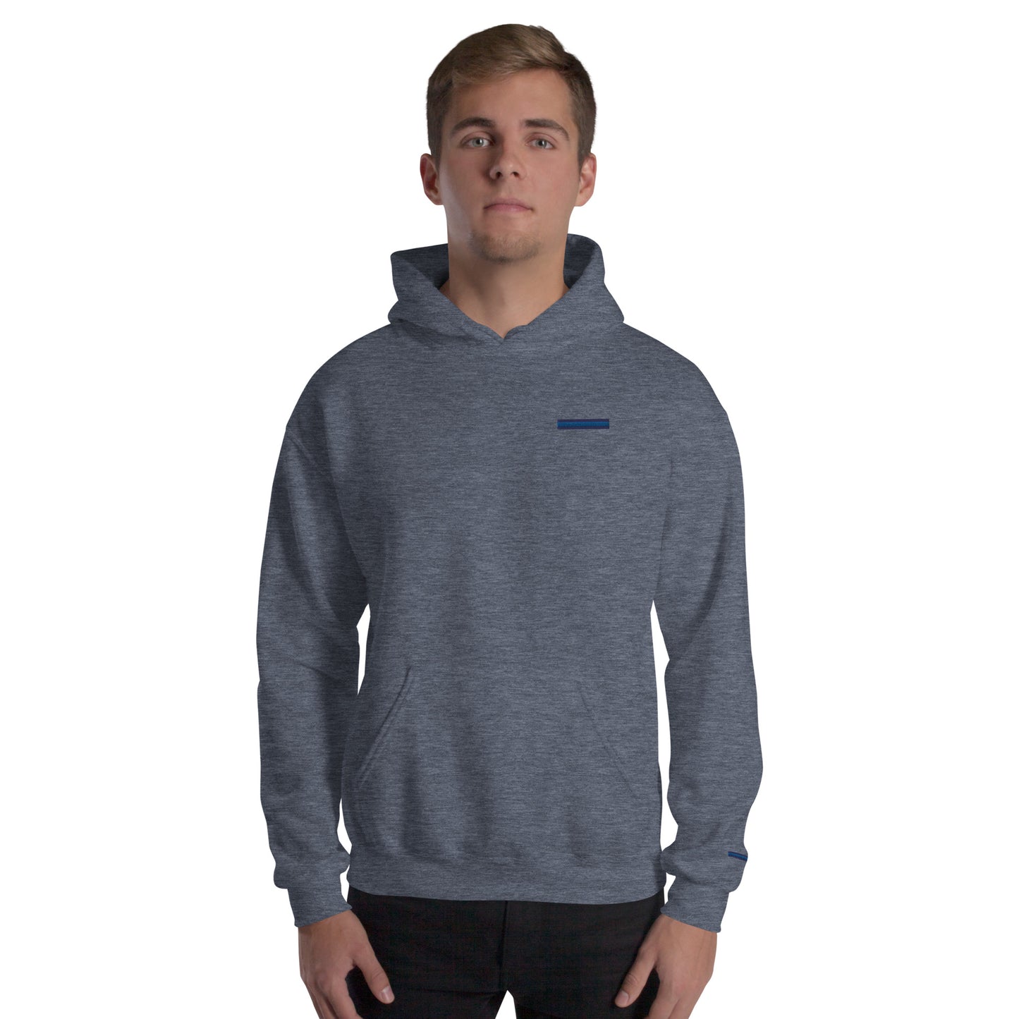 Blue line with line on wrist (Unisex Hoodie)