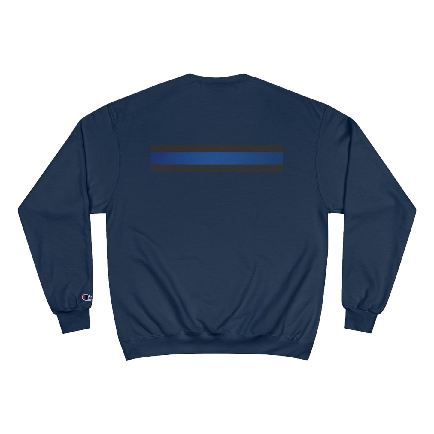 Boston Police (american flag /blue line with black) EST. 1854 Champion Sweatshirt (white writing)