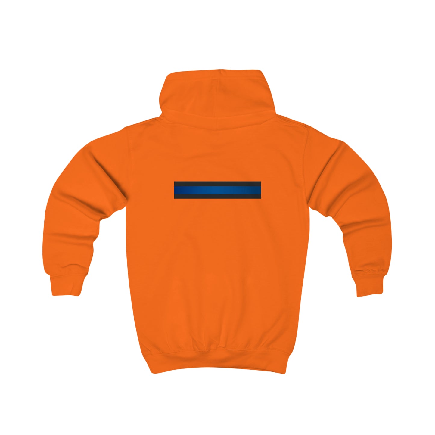 Blue Line Embroidered Kids Hoodie