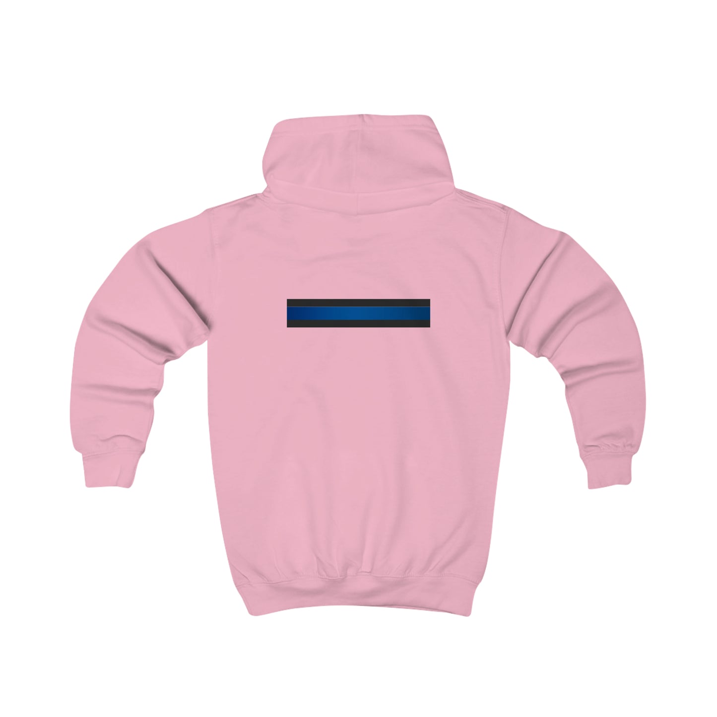 Blue Line Embroidered Kids Hoodie