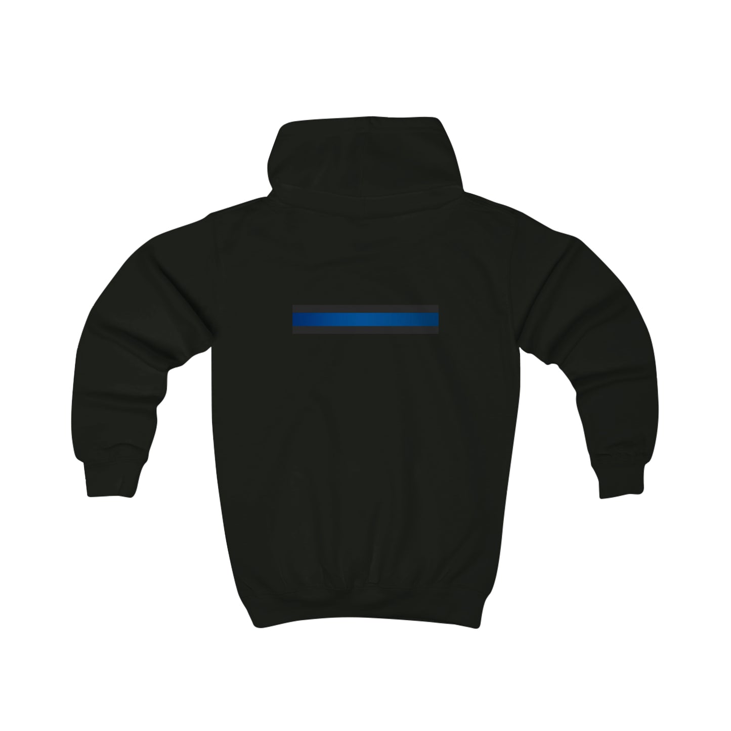 Blue Line Embroidered Kids Hoodie