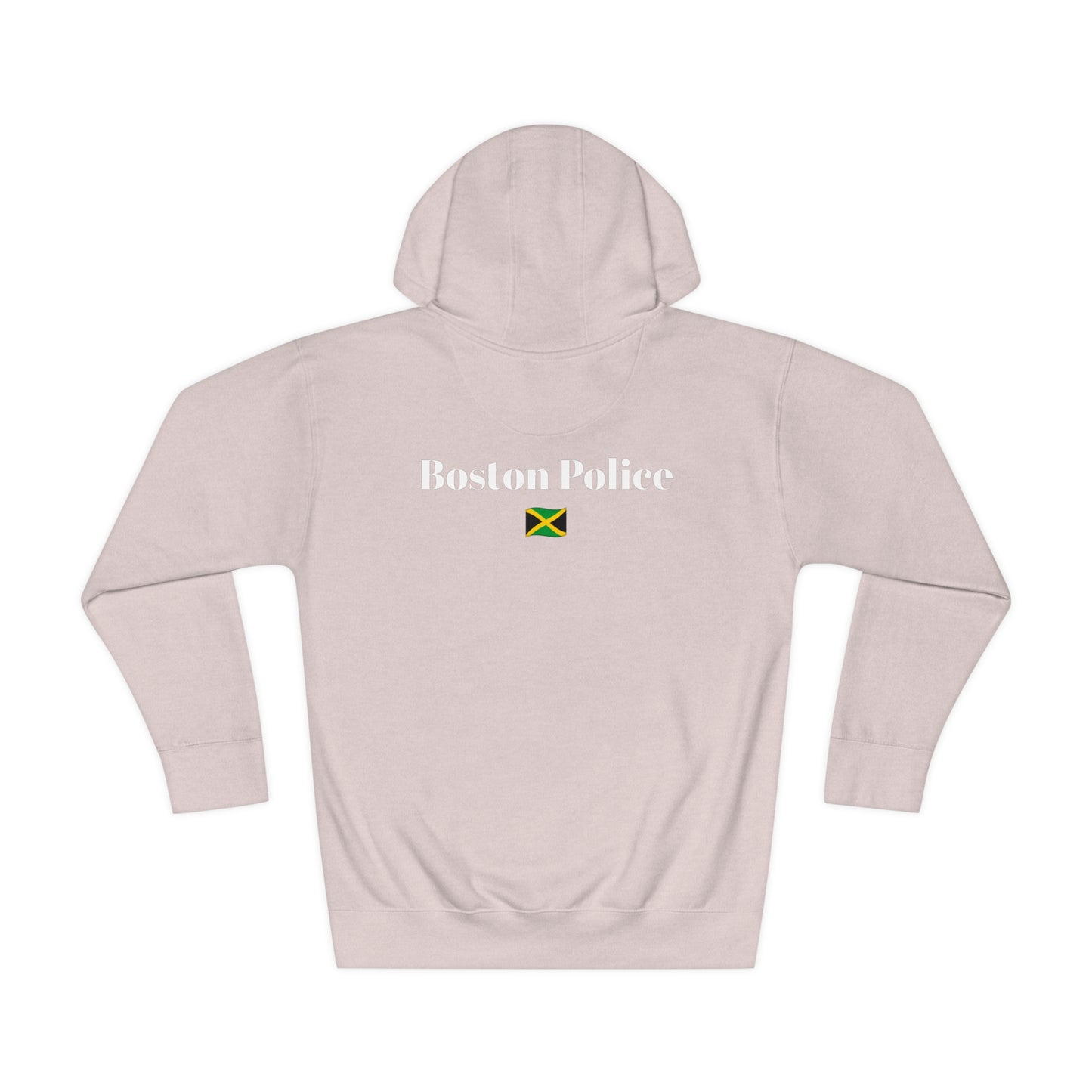 Boston Police (jamaica flag) EST. 1854 Unisex Fleece Hoodie (white writing)