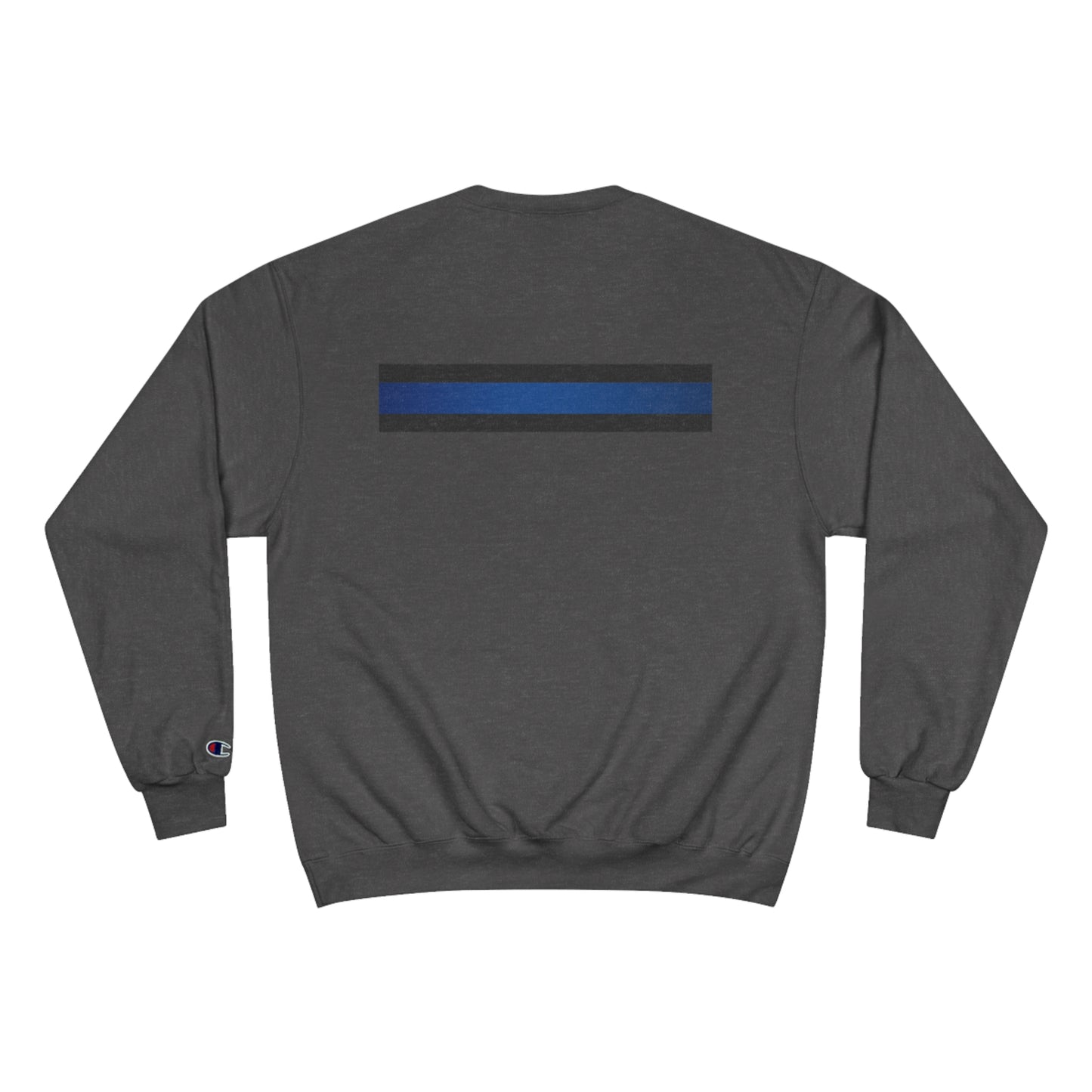 Boston Police (american flag /blue line with black) EST. 1854 Champion Sweatshirt (white writing)