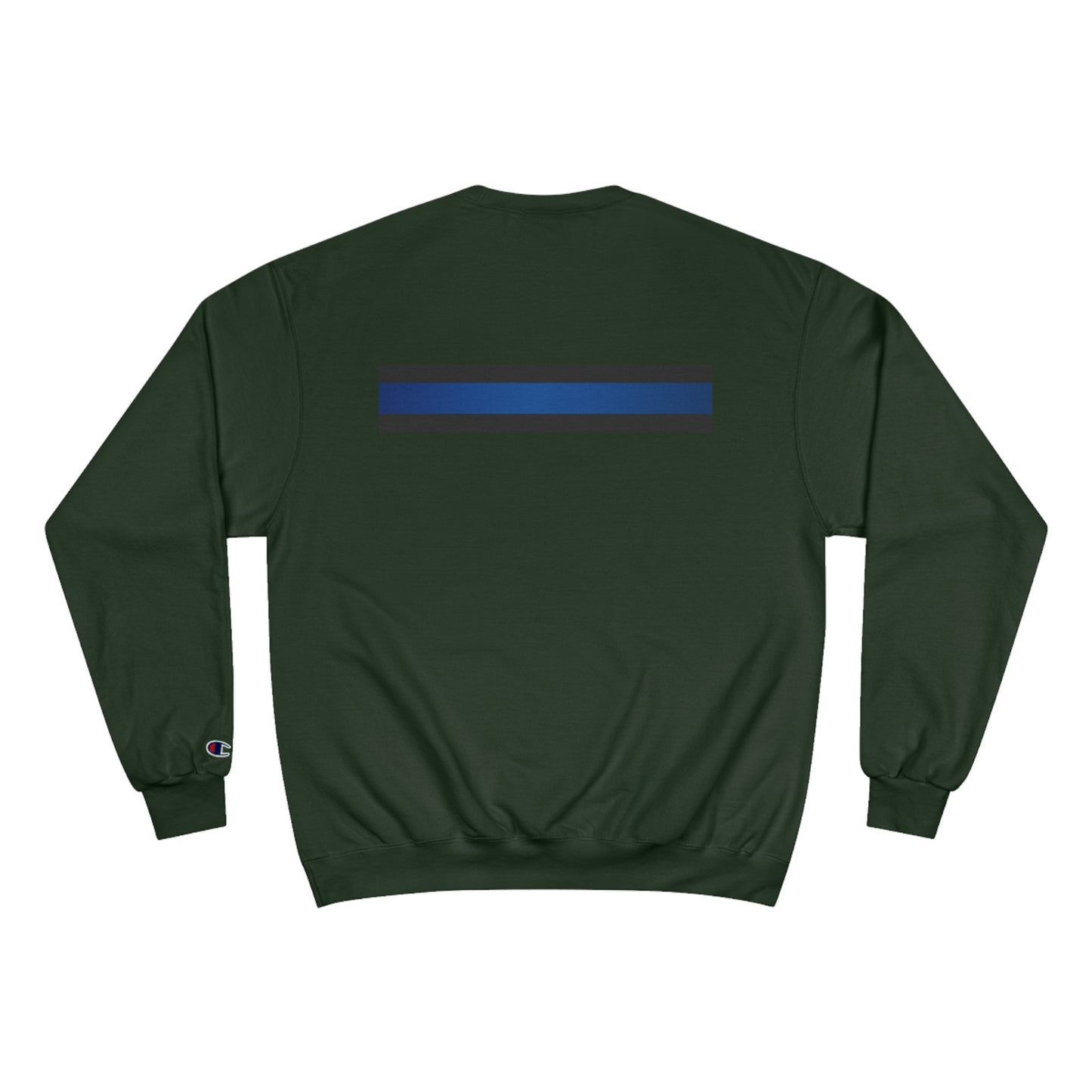 Boston Police (american flag /blue line with black) EST. 1854 Champion Sweatshirt (white writing)