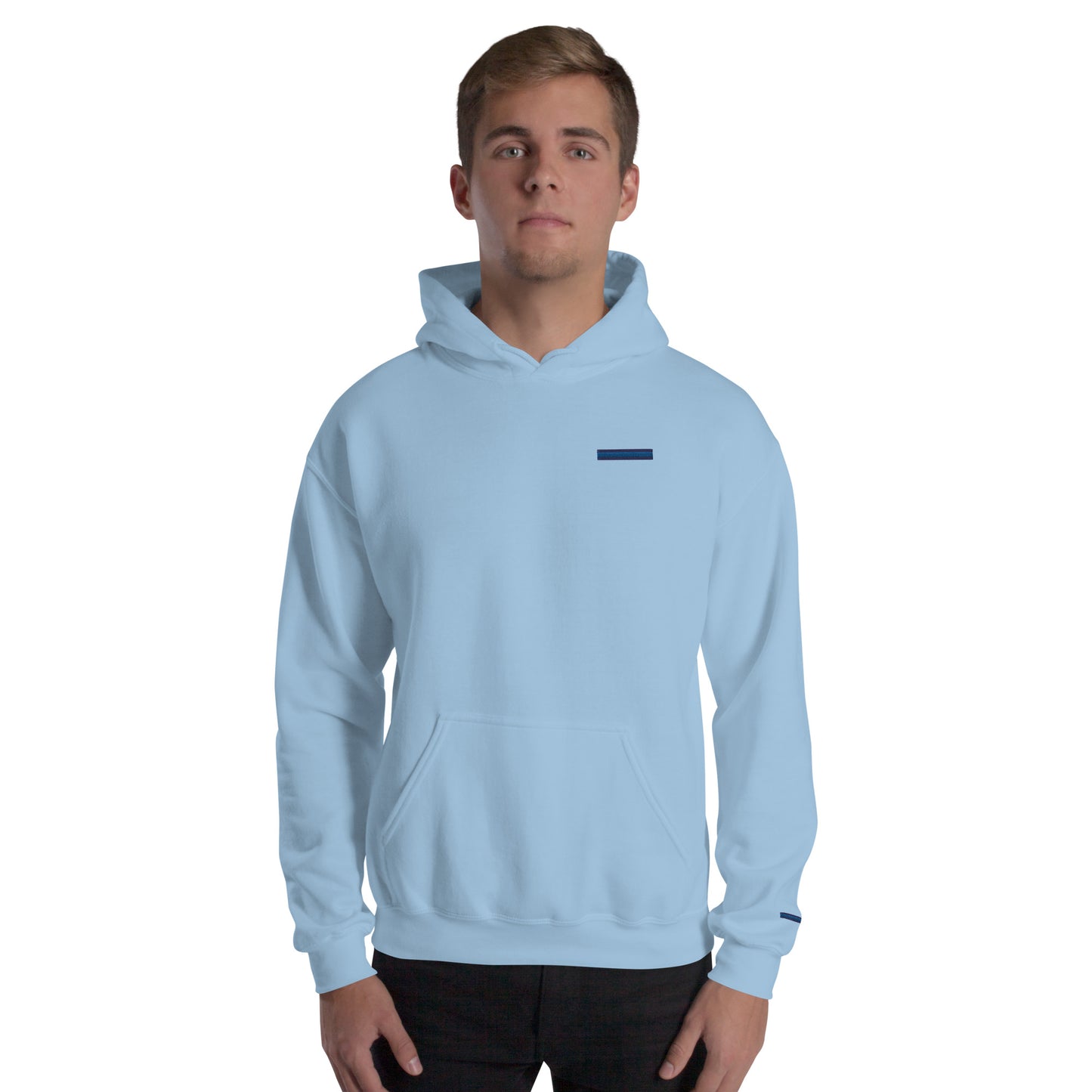 Blue line with line on wrist (Unisex Hoodie)