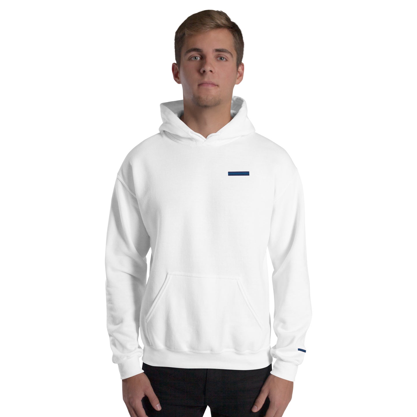 Blue line with line on wrist (Unisex Hoodie)